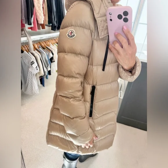 Moncler Suyen Down Quilted Nylon Hooded Parka size 3 - Picture 10 of 15